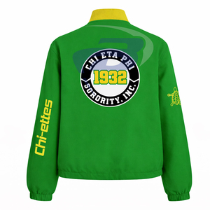Chi Eta Phi CEPhi Sorority Cotton Twill Racing <b>Jacket</b> Women's Motor Sport Racing <b>Jacket</b> High-Performance Speed <b>Biker</b> <b>Jacket</b> - Product Image 3
