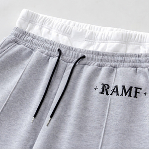 Pantalon de jogging ample vintage délavé à l'acide, en coton imprimé personnalisé, coupe droite, style sport, effet vieilli, double taille, pour homme - Product Image 2