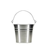 Seau en métal durable de style moderne très tendance avec poignée, capacité personnalisable, pour la maison, le jardin, les mariages, les fêtes et les décorations.