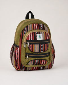 Wholesale Unisex Hemp Cotton Backpack 40% Hemp 60% Cotton Nepalese Woven Travel School Bag - Product Image 2