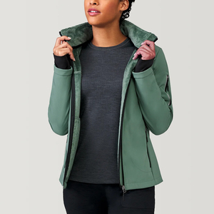 Chaqueta Softshell para Mujer, Ligera, Resistente al Agua, Transpirable, con Capucha, Cortavientos, Ropa Deportiva - Product Image 5