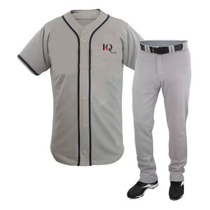 Uniforme de baseball pour hommes de haute qualité, personnalisé, respirant, léger, durable, 100% polyester, pantalon en jersey, imprimé par transfert thermique - Product Image 1