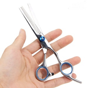 Tijeras de Peluquería Profesionales Duraderas de Acero Inoxidable 6CR13 con Punta Afilada, para Diestros, Mango Largo, 28 Dientes, para Salón de Belleza - Product Image 4