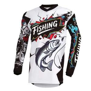 Camiseta de Pesca Deportiva con Protección Solar, Diseño Personalizado OEM, Sublimada, 100% Poliéster, Manga Larga, UPF 50 - Product Image 1