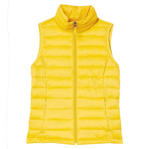Gilet matelassé pour femme, style le plus récent, col montant, fermeture éclair, coupe courte, sans manches, veste décontractée et tendance pour femme, vente chaude - Product Image 1