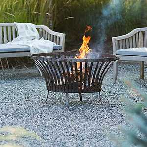 Brasero Portátil de Acero para Jardín, Patio y Camping con Soporte - Product Image 1