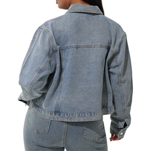 Chaqueta Vaquera de Talla Grande para Mujer, Tela al por Mayor Personalizable, Muestra Gratuita, la Mejor Calidad - Product Image 5