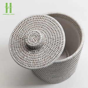 Hot Selling Natural Rattan Wicker Modern Design Storage <b>Basket</b> For Laundry Bedroom Storage Boxes & Bins OEM Rattan 2026 - Product Image 2