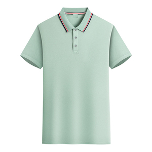 Polo à manches courtes pour homme, col rond, tendance, nouvelle collection automne, design personnalisé avec logo OEM - Product Image 5