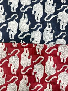 Tela de Algodón Hecha a Mano en India, Tela Estampada a Mano Sanganeri de Jaipur, Material para Confección de Vestidos - Product Image 2