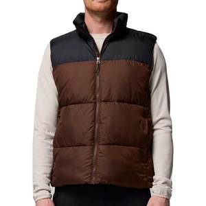 2025 New Arrival Customized High Quality Winter <b>Warm</b> Custom Big Size Casual Loose Solid Sleeveless Mens Puffer Vest - Product Image 1