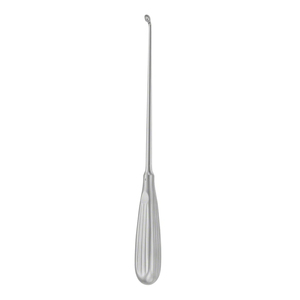 Curette droite 180 mm en acier inoxydable, instrument chirurgical, poignée ergonomique, largeur 8,5 mm, réutilisable, non stérile - Product Image 6