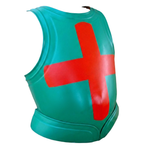 Armure médiévale Chevaliers Templiers, Plastron métallique coloré, Forme personnalisée polie, Impression numérique, Art de collection - Product Image 1