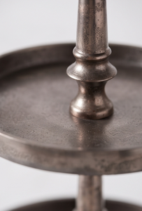 Wholesale Vintage Silver Finish <b>Two</b> <b>Tier</b> Serving Tray Round <b>Cake</b> <b>Stand</b> Dessert Fruit Display <b>Stand</b> Event Table Centerpiece - Product Image 5