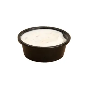 1.5 oz Clear/Black Plastic Portion Cups Sauce Cup Polypropylene (PP) Small Cup Souffle Portion Container