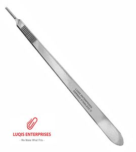 Manche de scalpel # 3 longs manches de couteau chirurgical en acier inoxydable, réutilisables, autoclavables, instruments médicaux - Product Image 1