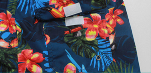 Wholesale 100% Polyester Canvas Men Swim Shorts <b>Elastic</b> Waist Sublimation Transfer Print Quick Dry Customizable Beach Shorts - Product Image 5
