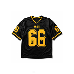 Custom Print Black Mesh Boxy Fit Varsity Breathable American Football Jersey <b>Y2K</b> Streetwear Oversized Blank Soccer Uniform <b>Shirt</b> - Product Image 4