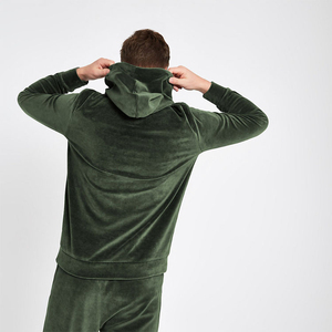 Superbe service OEM en gros – Sweat-shirts à capuche zippés personnalisés pour hommes, en velours, 300 grammes, respirants, teints unis, pour l'hiver - Product Image 6
