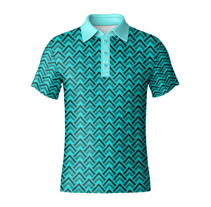 Camiseta de Golf de Alto Rendimiento, Tela de Poliéster y Spandex de Alta Calidad, Polo de Golf de 3 Botones para Hombre, Fabricante de Ropa de Manga Corta - Product Image 1