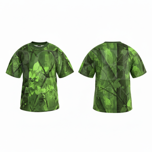 Camisetas Deportivas de Manga Corta con Cuello Redondo, Sublimadas con Camuflaje, Transpirables, con Logotipo Personalizado, para Ropa Deportiva OEM ODM - Product Image 6