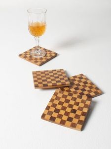 Rectangle Wooden Coasters-Durable Classic <b>Drink</b> Coffee & Tea Coasters for Kitchen Use - Product Image 3