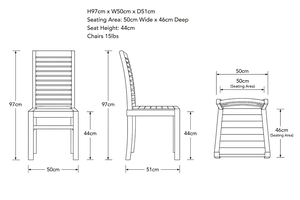 Chaise de salle à manger en bois sans accoudoirs de qualité commerciale, vente en gros directe d'usine, dossier à lattes, pour projets de restaurants et hôtels, mobilier sur mesure - Product Image 6