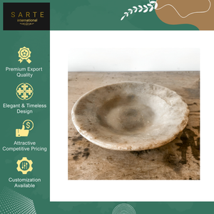 ถ้วยแป้งทำด้วยมือปรับแต่งได้สไตล์วินเทจแกะสลักธรรมชาติเป็นมิตรต่อสิ่งแวดล้อม - Product Image 3