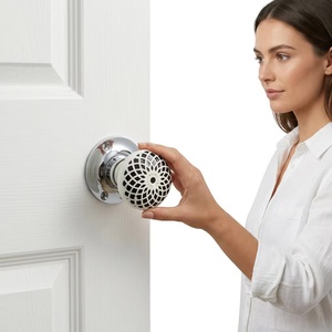 Ceramic Round Furniture Knob Modern Design Eco-Friendly Durable for Cabinet Home Office <b>Bathroom</b> Bedroom Use - Product Image 1