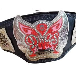 Cinturón de Campeonato WWE Divas, Diseño Negro y Rosa de Primera Calidad con Icono de Mariposa, Título Personalizable para Fanáticos - Product Image 6