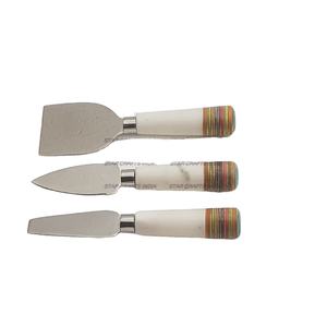 New Arrival Home Cutlery Set with Brown White Resin Handle Stainless Steel Flatware Hot Selling Cake <b>Tools</b> - Product Image 1