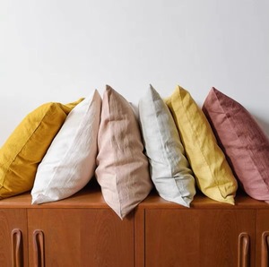 Funda de Almohada de Lino de Color Sólido, para Oficina, Sofá, Cojines, Uso Doméstico, Venta al Por Mayor - Product Image 4