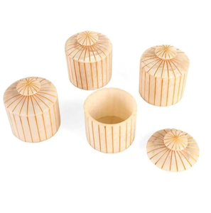 Modern Design For Dry Fruit Jar Set Ramadan <b>Eid</b> <b>Gift</b> Acrylic Resin Pearl Tray With Acrylic Jar 4 Pcs Set - Product Image 2