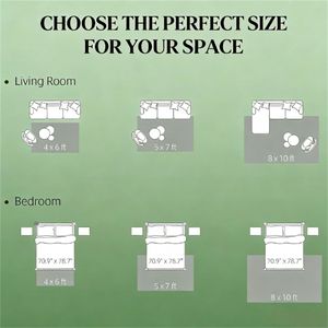 Tappeto Stampato Marrone per Soggiorno, Camera da Letto, Sala da Pranzo - Adatto per Tappeti e Set di Tappeti - Product Image 2