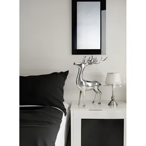 Escultura Abstracta Moderna de Aluminio Negro Niquelado, Hecha a Mano, de Lujo, para Decoración de Interiores de Hotel y Vestíbulos - Product Image 3