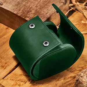 Estuche de Alta Calidad para Reloj de Una Sola Pieza, Hecho a Mano con Cuero Genuino de Vaca de Grano Completo, Estuche de Almacenamiento Duradero para Hombre, Ideal para Regalo - Product Image 2