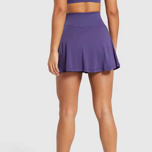 กระโปรงเทนนิสผ้าซาตินจีบพลีทสำหรับผู้หญิง Cotton Active กระโปรงพลีทสั้นสำหรับผู้หญิง ระบายอากาศได้ดี เอวสูง เป็นมิตรกับสิ่งแวดล้อม - Product Image 4