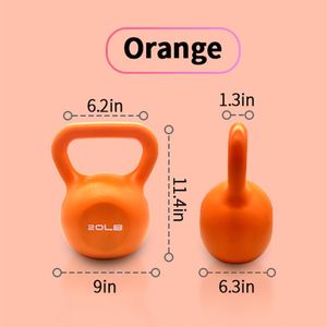 Set di Kettlebell in Acciaio per Donne, per Allenamento in Palestra Domestica - Rivestimento in Vinile per Allenamento di Forza - Product Image 4