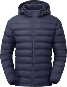 Lightweight Coated Eco-Friendly Wool-Lined Front Hooded High Street Puffer <b>Jacket</b> <b>Packable</b> Waterproof Quilted Padded 4 Pockets - Product Image 6