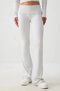 Private Label Seamless <b>Flare</b> Pants Women Moisture Wicking Yoga Trousers Wide Leg Gym <b>Leggings</b> Wholesale - Product Image 5