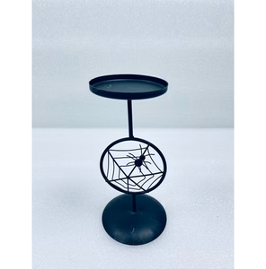Portavelas de Halloween Resistente, Portavelas de Hierro Negro con Diseño de Telaraña, con 3 Portavelas para Decoración del Hogar en Halloween - Product Image 5