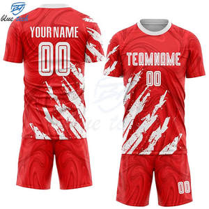 Conjunto de Uniforme de Fútbol Personalizado para Hombre, Talla Grande, Transpirable, Pantalones Cortos y Camiseta, 100% Poliéster, Nombre y Número Personalizados - Product Image 2