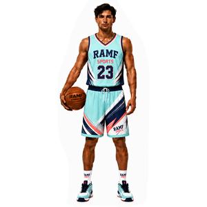 Maillot de basket-ball unisexe à col en V, combinaison de couleurs personnalisée, designs d'uniformes de basket-ball universitaires - Product Image 1