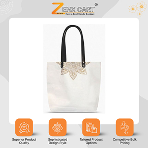 Latest Stock Arrival Customizable Eco-Friendly Design Top Quality Summer Fashion Women's Canvas Grocery Tote <b>Bags</b> on Sale - Product Image 2