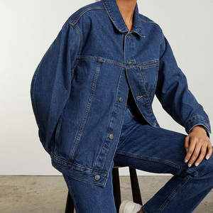 Veste en jean déchirée tendance, style vintage, épaisse, cargo, décontractée, imprimée, avec dentelle, 100 % coton, pour homme - Product Image 3