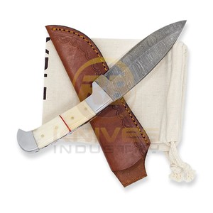 Custom Handmade Damascus Hunting <b>Knife</b> with <b>Bone</b> <b>Handle</b> Fixed Blade Skinning <b>Knife</b> Bushcraft Camping Survival Outdoor <b>Knife</b> - Product Image 5