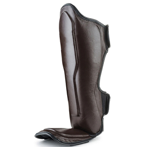 Nouvel Arrivage 2026 Protège-tibias en Cuir Personnalisés pour Boxe, Protège-jambes MMA, Protège-pieds Taekwondo, Protège-tibias Muay Thai Kickboxing - Product Image 3
