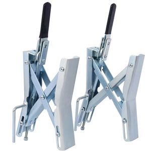 Arrêt de pneu universel à verrouillage rapide pour véhicules à deux essieux 6 pouces paire de stabilisateurs de roue Axel-Chock RV remorque camping-car à verrouillage rapide - Product Image 1