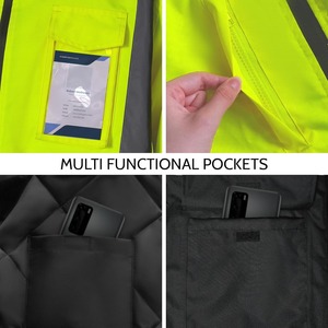 Chaqueta de Seguridad Profesional para Invierno, Ropa de Trabajo Resistente para Clima Frío, Fabricante Premium, Producción en Masa - Product Image 3