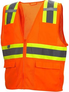 Construction Industrial Customize Logo Reflective Hi Vis <b>Waterproof</b> Protective Workwear <b>Work</b> Safety Vest Unisex - Product Image 2